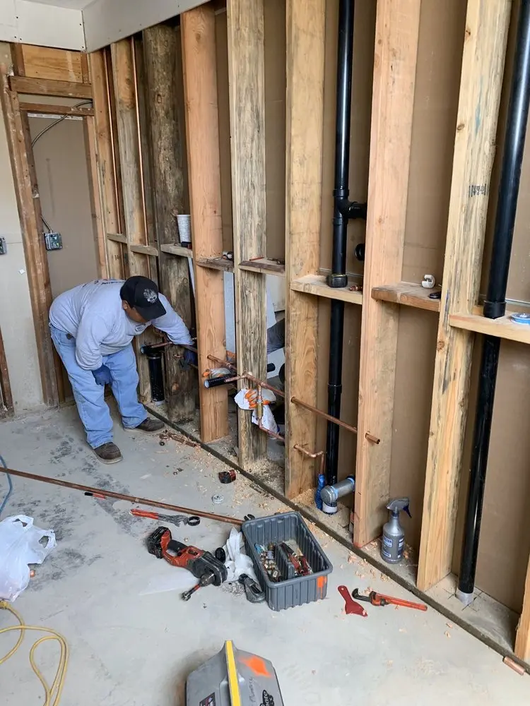 Commercial rough-in plumbing for Water Heater Replacement in Kenilworth